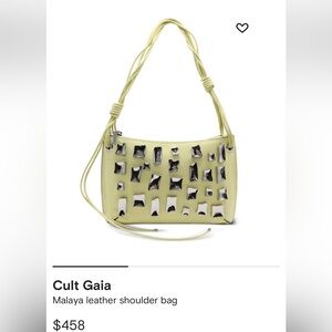 Cult Gaia Malaya Shoulder Bag Lemon Sorbet